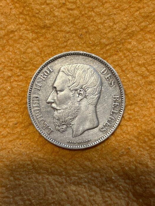 België. Leopold II. 5 Francs 1868 (Zonder minimumprijs), Postzegels en Munten, Munten | Nederland