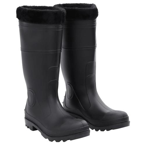 vidaXL Bottes de pluie avec chaussettes amovibles noir, Watersport en Boten, Hengelsport | Algemeen, Verzenden