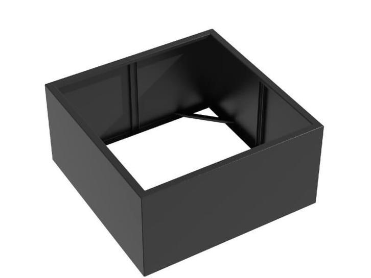 Aluminium plantenbak 120x120x60cm - Zonder bodem, Tuin en Terras, Bloembakken en Plantenbakken, Nieuw, Metaal, Tuin, Vierkant