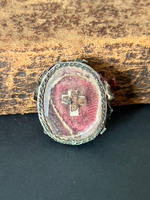 Reliekhouder - Glas, Messing - 1750-1800 - Reliek van het, Antiek en Kunst, Kunst | Niet-Westerse kunst