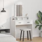 vidaXL Kaptafel met LED-verlichting - Wit, 79x41x140 cm, Huis en Inrichting, Verzenden, Nieuw