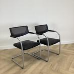 Complete Design set van 4x Vitra Visasoft Visavis, Huis en Inrichting, Gebruikt, Zwart, Eén