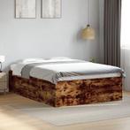 vidaXL Bedframe bewerkt hout gerookt eikenkleurig 120x200 cm, Huis en Inrichting, Slaapkamer | Bedden, Verzenden, Nieuw