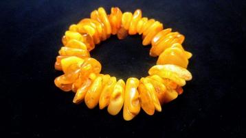 Bracelet masse vintage en ambre de la Baltique - Bracelet