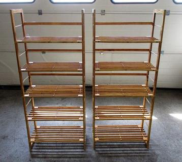 Houten Rek, Schap, Display, B57 x D26 x H135cm