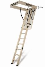 Altrex zoldertrap Woodytrex De Luxe 120x70x17cm, Trap, Nieuw, Ophalen of Verzenden, Opvouwbaar of Inschuifbaar
