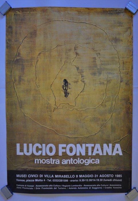 Lucio Fontana - Lucio Fontana, original poster exhibition, Antiek en Kunst, Kunst | Tekeningen en Fotografie