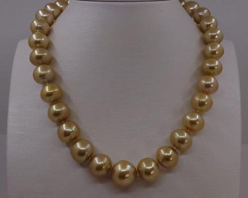Collier Perles de mer du sud australiennes certifiées PSL -, Handtassen en Accessoires, Kettingen