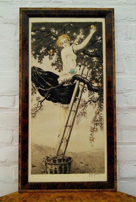 Georges Grellet (1869-1959) -  De Appelpluk - Allegorie van, Antiek en Kunst, Kunst | Designobjecten