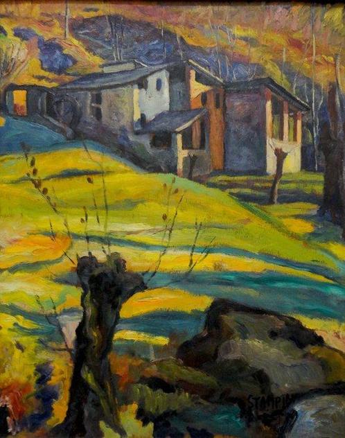Pino Stampini (1905-1992) - Il Mulino nel Bosco, Antiek en Kunst, Kunst | Schilderijen | Klassiek