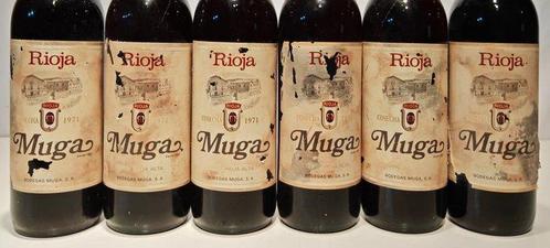 1971 Bodegas Muga - Rioja Crianza - 6 Flessen (0.75 liter), Verzamelen, Wijnen
