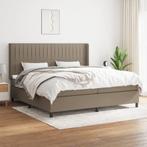 vidaXL Sommier à lattes de lit avec matelas Taupe, Verzenden, Neuf