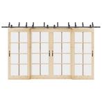 vidaXL Doos met onderdelen voor schuifdeur 400 cm staal, Doe-het-zelf en Bouw, Hang- en Sluitwerk, Verzenden, Nieuw