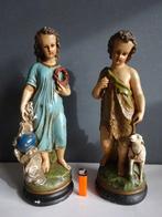 Statue, Religieuze Beelden Jezus Gods Lam en Johannes de, Antiek en Kunst