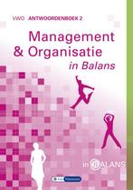Management en organisatie in balans vwo Antwoordenboek, Gelezen, Sarina van Vlimmeren, Tom van Vlimmeren, Verzenden