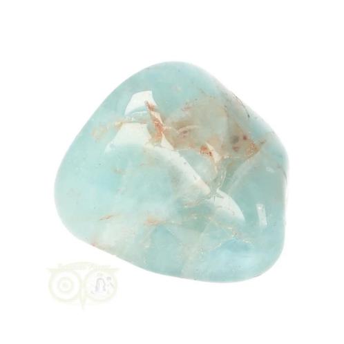 Aquamarijn ( Beryl ) knuffelsteen  Nr 97 - 24 gram, Handtassen en Accessoires, Edelstenen, Nieuw, Verzenden