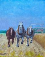 Gilbert Henri Louis Sailly (1916-1997) - Trois chevaux