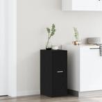 vidaXL Apothekerskast Zwart Eiken 30x41x77,5 cm Houtvrij, Verzenden, Nieuw