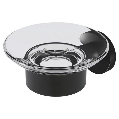 Zeephouder Geesa Nemox Hangend Glas Zwart, Doe-het-zelf en Bouw, Sanitair, Bad, Nieuw, Ophalen of Verzenden