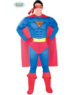 Superheld kostuum blauw rood Super, Ophalen of Verzenden