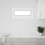 vidaXL Kelderraam RISOR 80x40 cm 2 glas kiepbaar wit, Verzenden, Nieuw