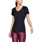 UA Womenss Tech V-Neck - Black--Metallic Silver - Maat XL, Vêtements | Femmes, Tops, Ophalen of Verzenden