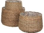 Mica Decorations Avalon Plantenmand - Set van 3 - H32 x Ø44, Verzenden, Nieuw