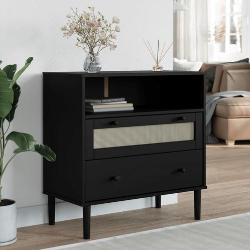 vidaXL Dressoir SENJA rattan-look 80x40x80 cm massief, Huis en Inrichting, Kasten | Dressoirs, Nieuw, Verzenden