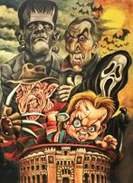 Joan Vizcarra - Horror Characters - Freddy, Chucky, Dracula,, Verzamelen, Film en Tv, Nieuw