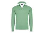 Veiling - Cappuccino Italia Mock Zip Pullover Groen - M, Kleding | Heren, Truien en Vesten, Nieuw