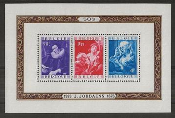 Belgique 1949 - Bloque Jordaens et Van der Weyden - OBP/COB