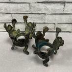 Kandelaar (2) - Gegoten messing