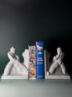 Louis Fontinelle - Serre-livres (2) - Céramique - Art déco, Antiek en Kunst