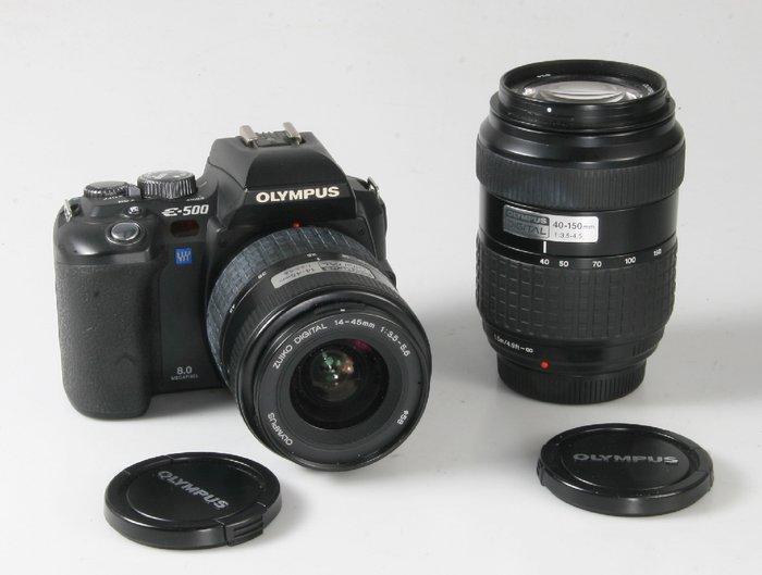 Olympus E-500 + 14-45 mm +40-150 mm - Digitale reflex camera, Audio, Tv en Foto, Fotocamera's Digitaal