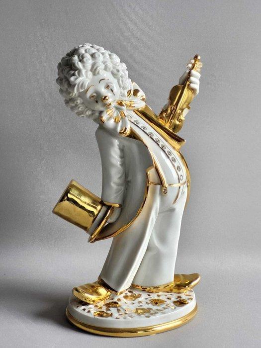 Capodimonte, Swarovski, Limoges - Beeldje - Pierot -, Antiek en Kunst, Antiek | Glaswerk en Kristal