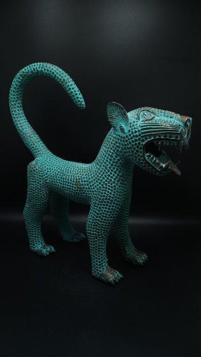 Prachtig léopard royal - bini /edo - Nigeria (Zonder, Antiek en Kunst, Kunst | Niet-Westerse kunst