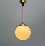 Plafonnier - Opaline - Lustre suspendu en laiton avec une