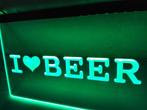 I love beer bier neon bord lamp verlichting reclame lichtbak, Nieuw, Verzenden