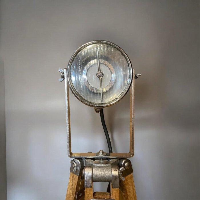 SB Mr Vintage - Staande lamp (2) - Hout, Messing, Staal,, Antiquités & Art, Antiquités | Assiettes décoratives & Carrelages