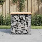 vidaXL Tuinbank schanskorfontwerp 43x44x42 cm massief, Verzenden, Nieuw