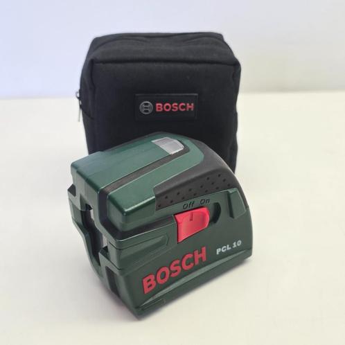 Bosch kruislijnlaser PCL 10 Rood incl. Tas | Nette Staat, Doe-het-zelf en Bouw, Meetapparatuur, Nieuw, Ophalen of Verzenden