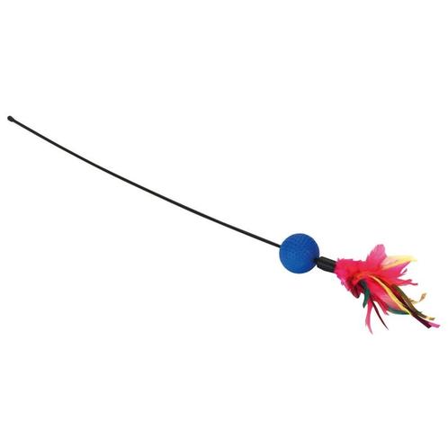 Jouet pour chat pompom, vert/blanc, Ø 23 cm, 5,6 cm - kerbl, Dieren en Toebehoren, Katten-accessoires