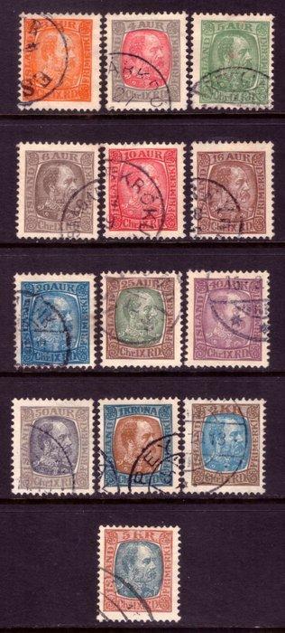 Islande 1902/1904 - ensemble - Stanley Gibbons 43/55, Postzegels en Munten, Postzegels | Amerika