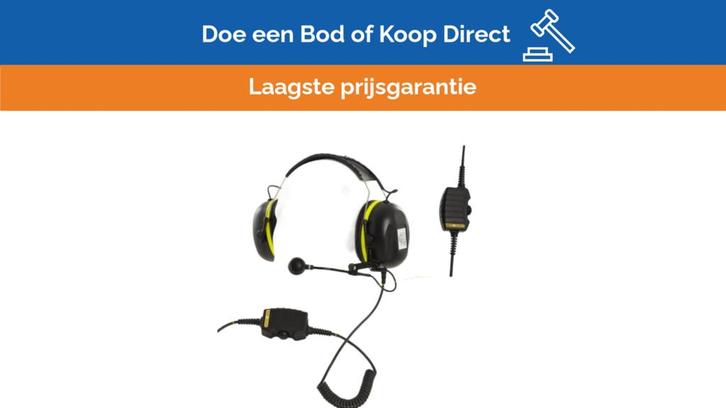 Bieden: Zenitel Headset with boom mic headband and 10m cabl, Watersport en Boten, Navigatiemiddelen en Scheepselektronica, Ophalen of Verzenden