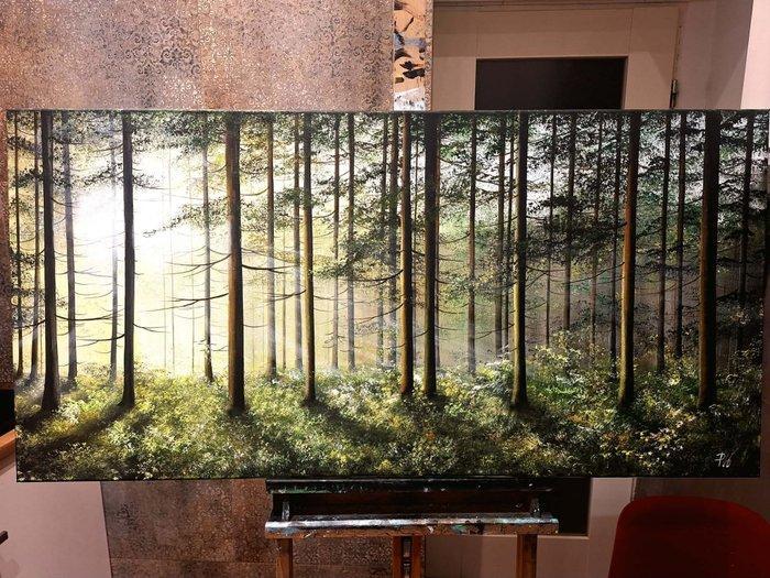 Patrycja Wachecka - Forest XXL, Antiek en Kunst, Kunst | Schilderijen | Modern