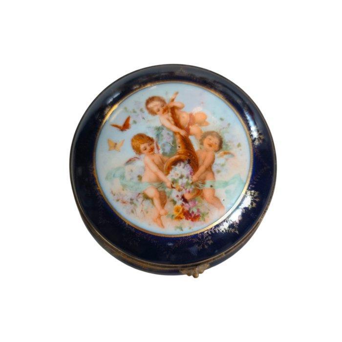 JL Meneau - Cherub Motif - Doos - Porselein, Antiek en Kunst, Antiek | Overige Antiek