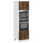 vidaXL Ovenkasten 2 st Lucca bewerkt hout gerookt, Verzenden, Nieuw