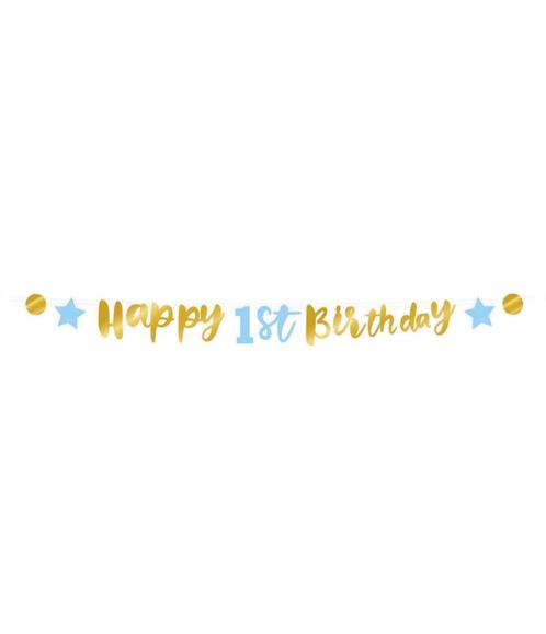 Happy 1St Birthday Letterslinger, Hobby en Vrije tijd, Feestartikelen, Nieuw, Verzenden