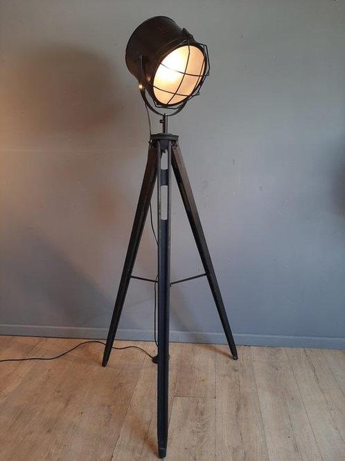 Statief vloerlamp - Hout, Metaal - Driepoot, Antiek en Kunst, Curiosa en Brocante