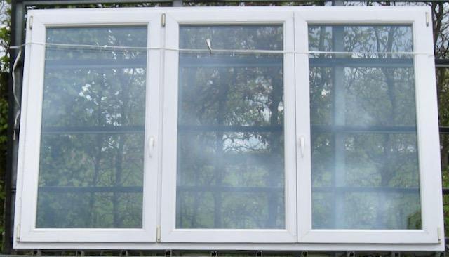 pvc raam , chassis , venster, kozijn 240 x 146 wit, Doe-het-zelf en Bouw, Raamkozijnen en Schuifdeuren, Inclusief glas, Gebruikt